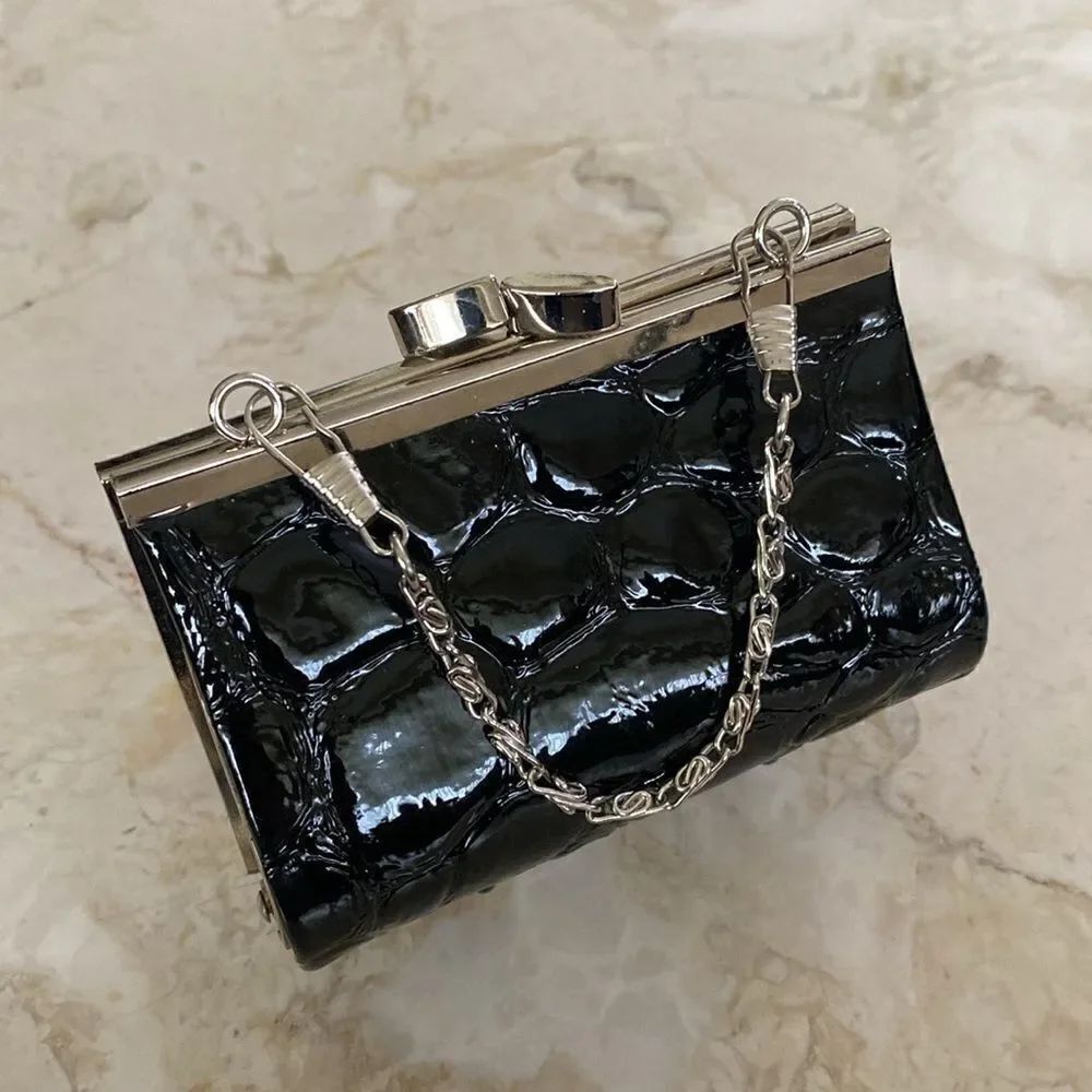 Mini Croc Embossed Purse / Wallet